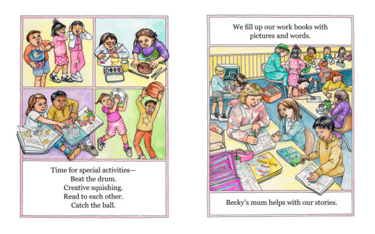 Nuzzles. Internal page spread. Watercolour, pen & ink. 19.05 cm x 23.5 cm. 2017 Nuzzles. Internal page spread. Watercolour, pen & ink. 19.05 cm x 23.5 cm. 2017