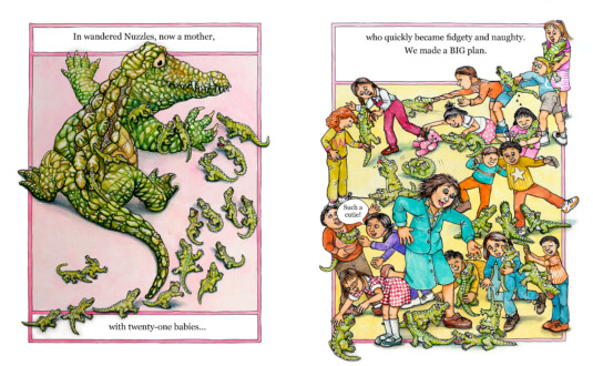 Nuzzles. Internal page spread. Watercolour, pen & ink. 19.05 cm x 23.5 cm. 2017 Nuzzles. Internal page spread. Watercolour, pen & ink. 19.05 cm x 23.5 cm. 2017