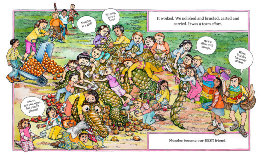 Nuzzles. Internal page spread. Watercolour, pen & ink. 19.05 cm x 23.5 cm. 2017 Nuzzles. Internal page spread. Watercolour, pen & ink. 19.05 cm x 23.5 cm. 2017