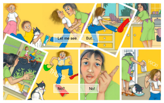 Nippers, Chompers, Grinders. Internal page spread. Digitally rendered. 21.6 cm x 21.6 cm. 2017 Nippers, Chompers, Grinders. Internal page spread. Digitally rendered. 21.6 cm x 21.6 cm. 2017