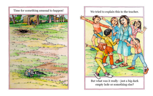 Nuzzles. Internal page spread. Watercolour, pen & ink. 2017 Nuzzles. Internal page spread. Watercolour, pen & ink. 2017