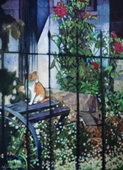 Artist’s Garden 2. Acrylic paint on canvas. 55.8 cm x 76.2 cm. 2016 Artist’s Garden 2. Acrylic paint on canvas. 55.8 cm x 76.2 cm. 2016