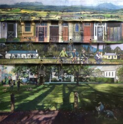 Westbury, an historic town. Acrylic paint on canvas. 81 cm x 81 cm. 2020 Westbury, an historic town. Acrylic paint on canvas. 81 cm x 81 cm. 2020