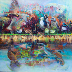 Larger than Life. Acrylic paint on canvas. 81 cm x 81 cm. 2022 Larger than Life. Acrylic paint on canvas. 81 cm x 81 cm. 2022