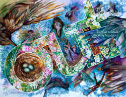 It’s you, Blackbird, I love! Watercolour on paper. 44.5 cm x 58.4 cm. 2015 It’s you, Blackbird, I love! Watercolour on paper. 44.5 cm x 58.4 cm. 2015