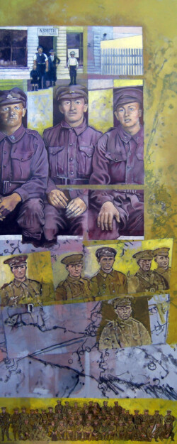 A Remembered Soldier from Berwick. Acrylic paint on canvas. 183 cm x 72 cm. 2012 A Remembered Soldier from Berwick. Acrylic paint on canvas. 183 cm x 72 cm. 2012