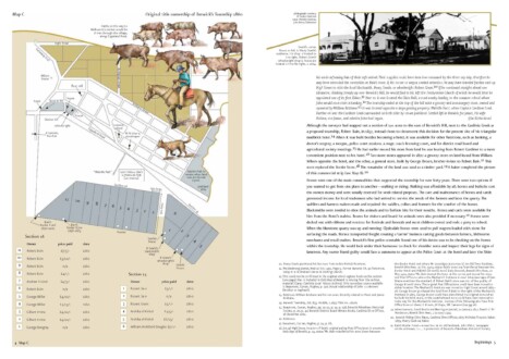 Berwick’s Township, The Early Days 1857–1955. Internal book spread. Digital rendering. 42 cm x 29.7 cm. 2024 Berwick’s Township, The Early Days 1857–1955. Internal book spread. Digital rendering. 42 cm x 29.7 cm. 2024